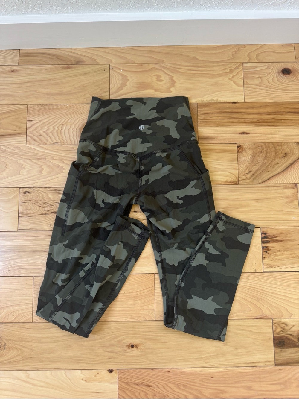lululemon athletica Camo High-Rise Leggings - Olive & Dark Green